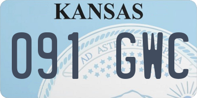 KS license plate 091GWC