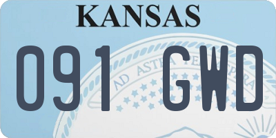 KS license plate 091GWD