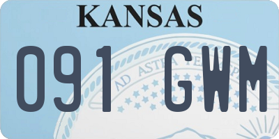 KS license plate 091GWM