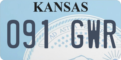 KS license plate 091GWR