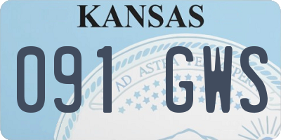 KS license plate 091GWS