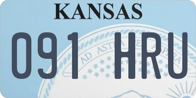 KS license plate 091HRU