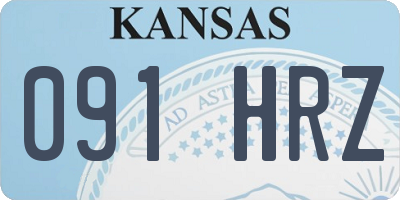 KS license plate 091HRZ