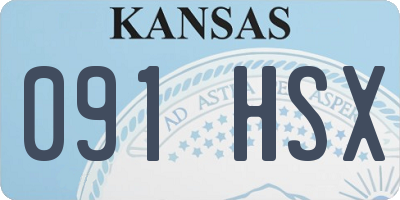 KS license plate 091HSX