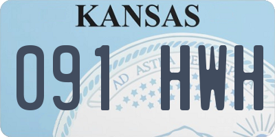 KS license plate 091HWH