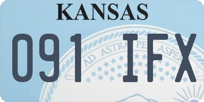 KS license plate 091IFX