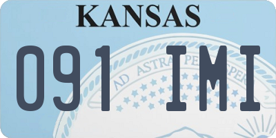 KS license plate 091IMI