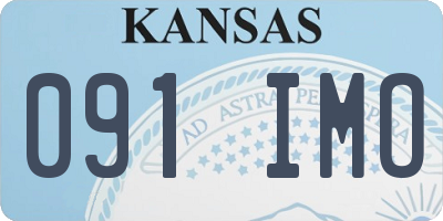 KS license plate 091IMO