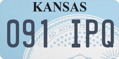 KS license plate 091IPQ