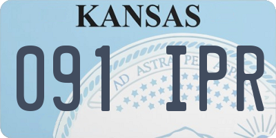 KS license plate 091IPR