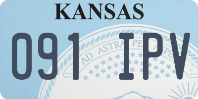 KS license plate 091IPV