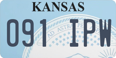 KS license plate 091IPW