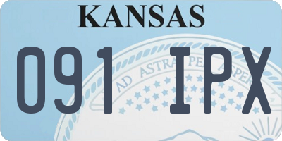 KS license plate 091IPX