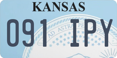 KS license plate 091IPY
