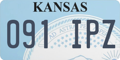KS license plate 091IPZ