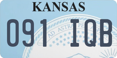 KS license plate 091IQB