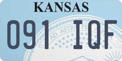 KS license plate 091IQF