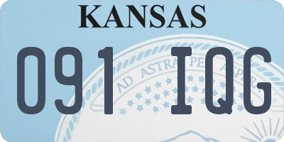 KS license plate 091IQG