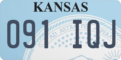 KS license plate 091IQJ