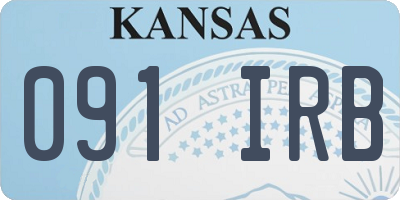 KS license plate 091IRB