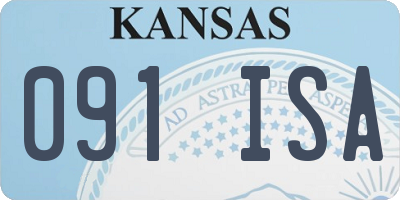 KS license plate 091ISA