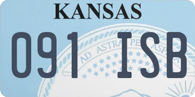 KS license plate 091ISB