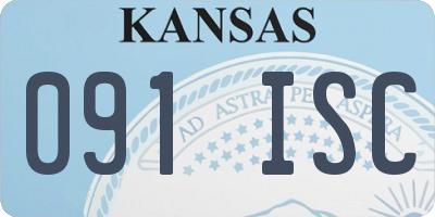 KS license plate 091ISC