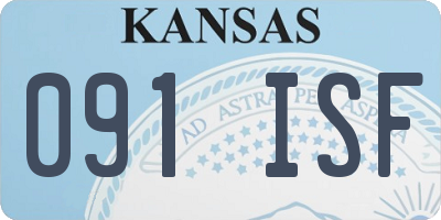 KS license plate 091ISF