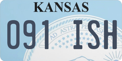 KS license plate 091ISH