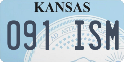 KS license plate 091ISM