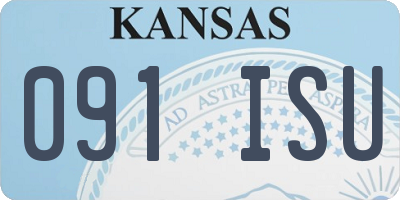 KS license plate 091ISU