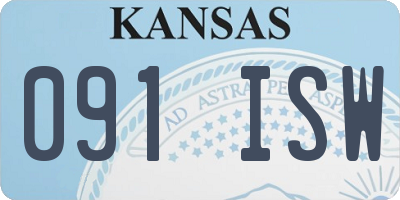 KS license plate 091ISW