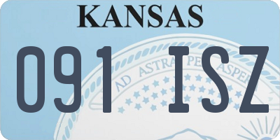 KS license plate 091ISZ