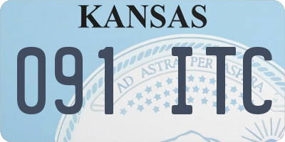 KS license plate 091ITC