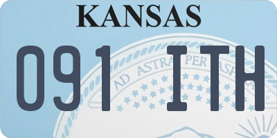 KS license plate 091ITH