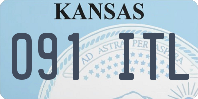 KS license plate 091ITL