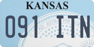KS license plate 091ITN
