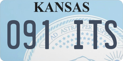 KS license plate 091ITS