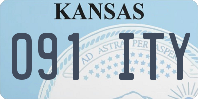 KS license plate 091ITY