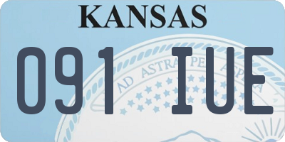 KS license plate 091IUE