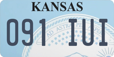 KS license plate 091IUI