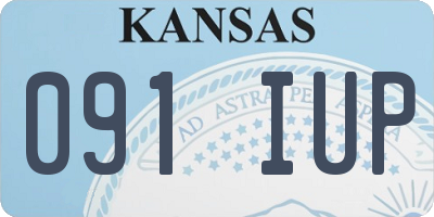KS license plate 091IUP