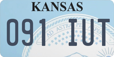 KS license plate 091IUT
