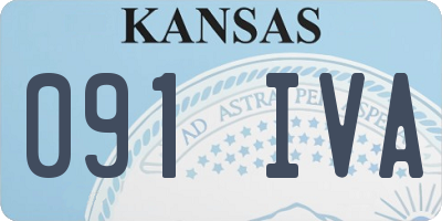 KS license plate 091IVA