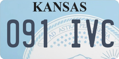 KS license plate 091IVC