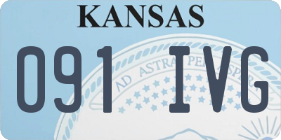 KS license plate 091IVG