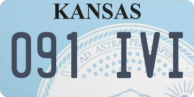 KS license plate 091IVI