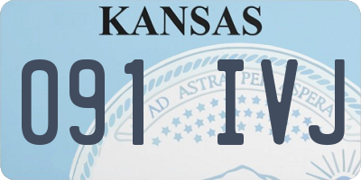 KS license plate 091IVJ