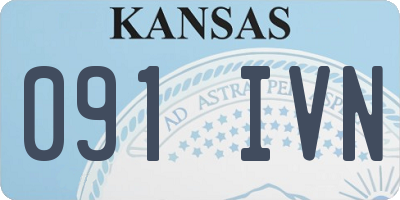 KS license plate 091IVN