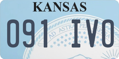 KS license plate 091IVO